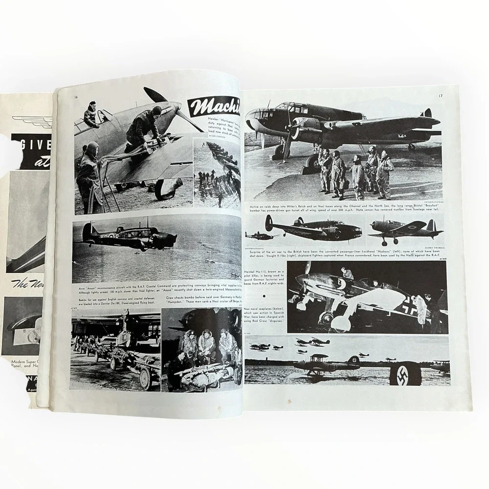 Flying and Popular Aviation Nov 1940 WWII Air War Battle of Britain Magazine